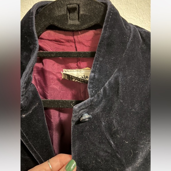 Marjerie Hamilton navy suede jacket. Size medium - Picture 4 of 7